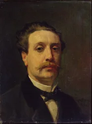 Porträt von Guy de Maupassant (1850-93)